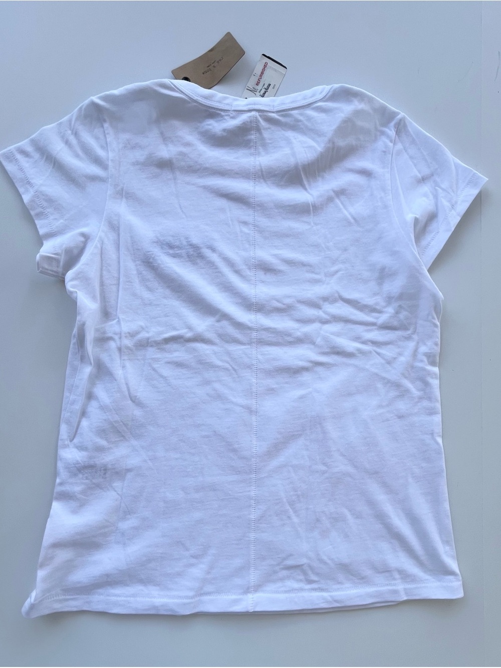 rag & bone White Tee with Black Script Embroidery “ good things are coming” Sz S - Picture 3 of 7